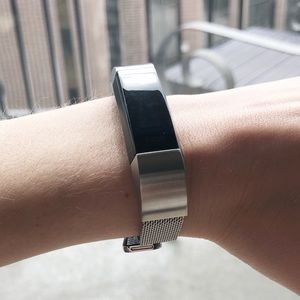Silver Fitbit Alta HR Replacement Band